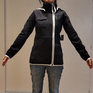 NEW w/tag-HURLEY Warm Fleece Sweatshirt Jacket Detachable Hood SMALL -Cheap Ship